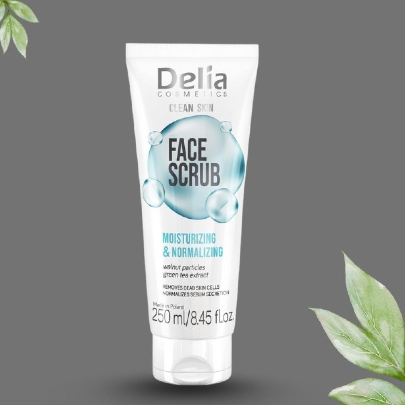 Delia Cosmetics  Clean Skin Moisturizing & Normalizing Face Scrub, 250 ml