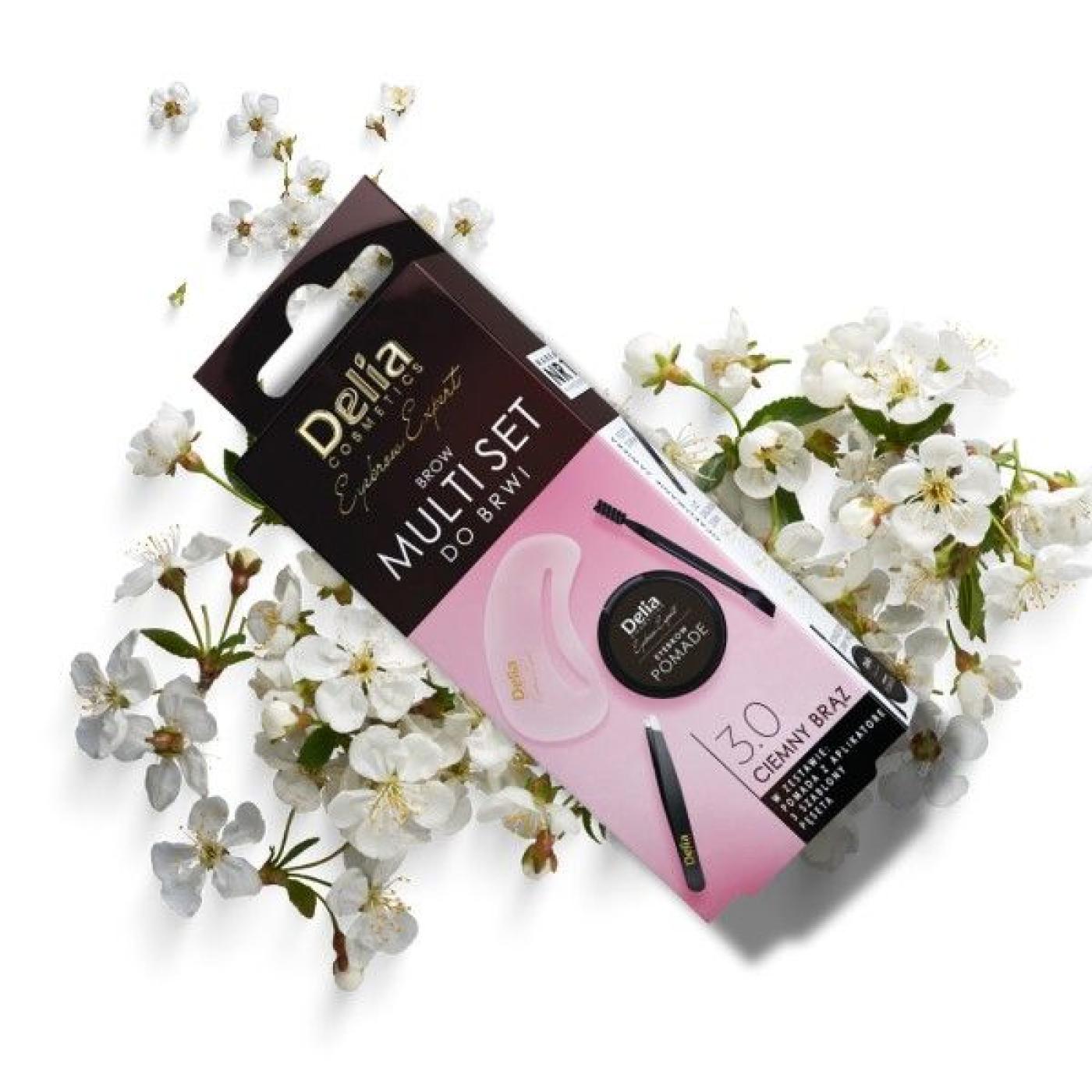 Delia Cosmetics Brow Multi Set 3.0 Dark Brown, 4 gm