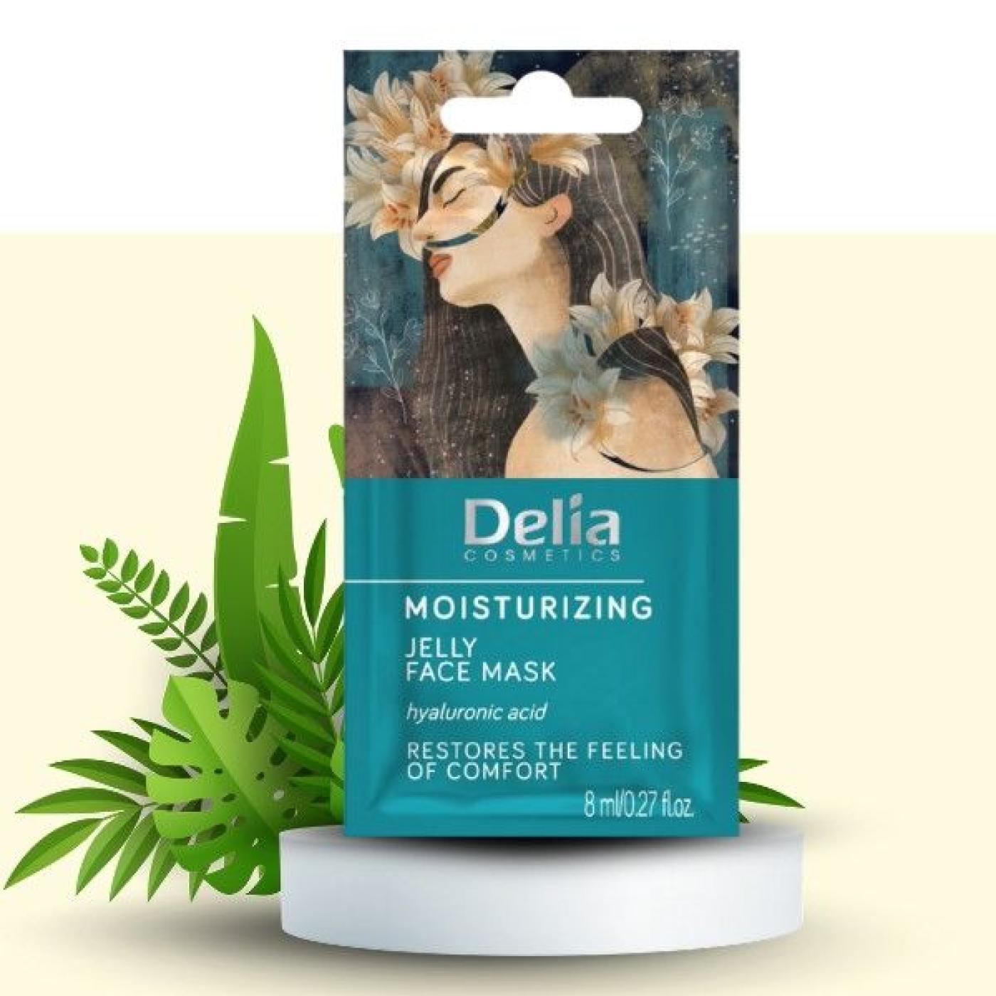 Delia Cosmetics Moisturizing Jelly Face Mask, 8 ml
