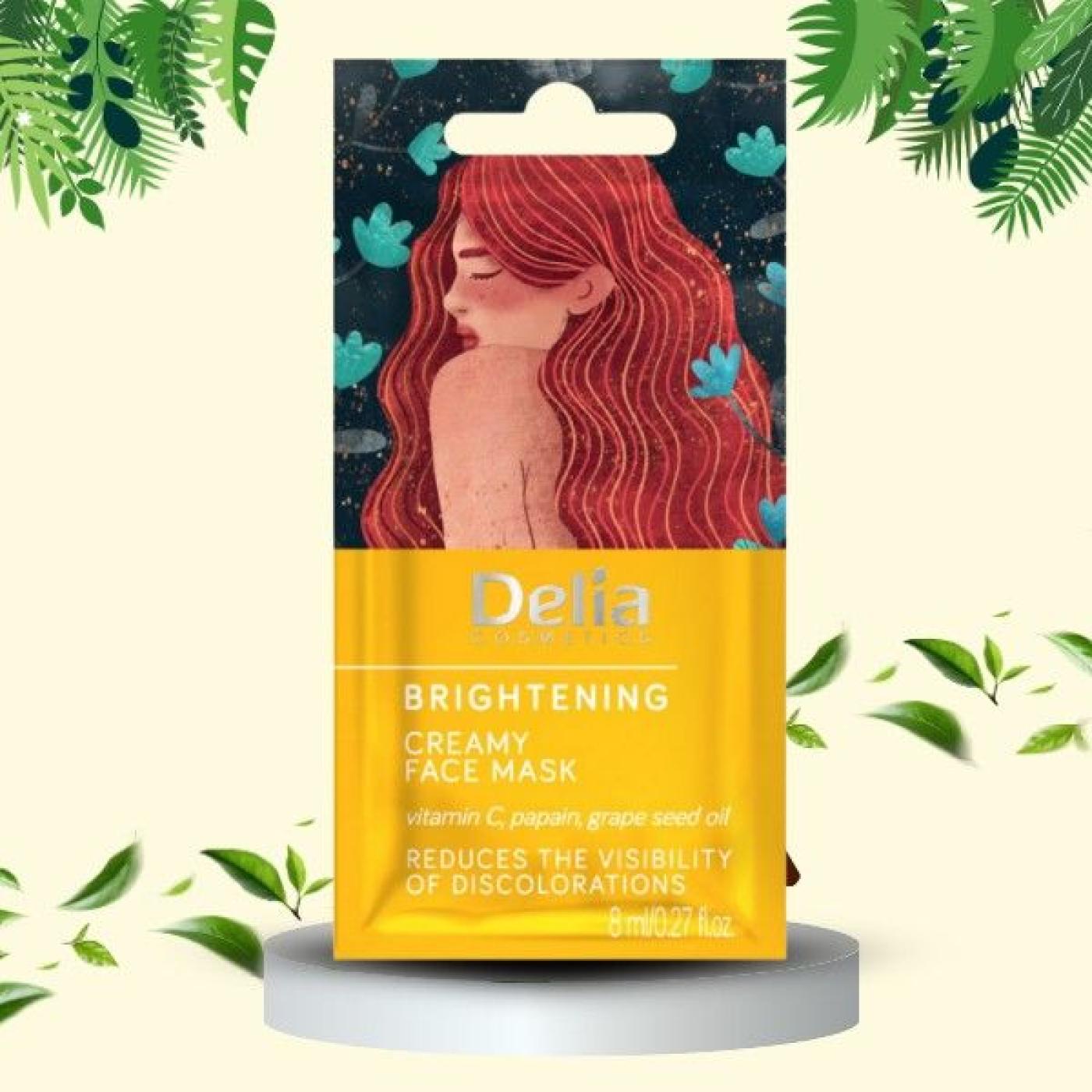 Delia Cosmetics Brightening Creamy Face Mask, 8 ml