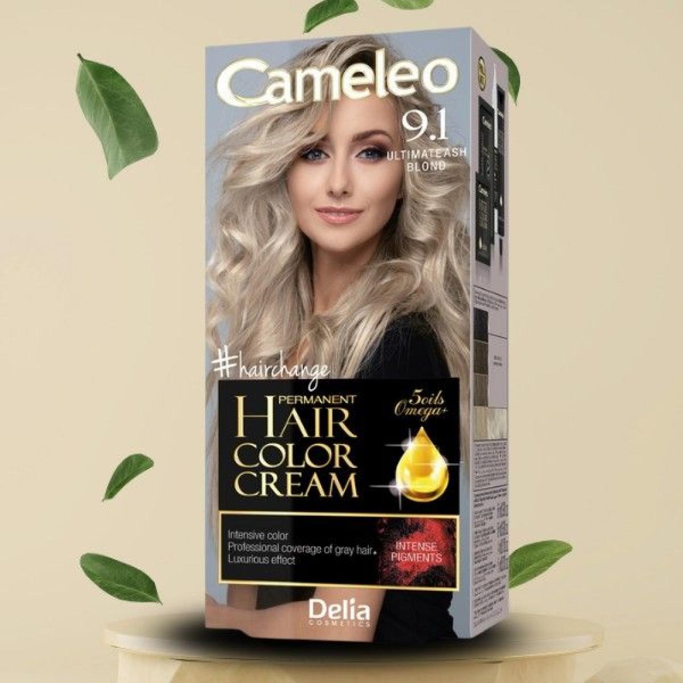 Cameleo Permanent Hair Color Cream - 9.1 Ultimate Ash Blond, 119 ml