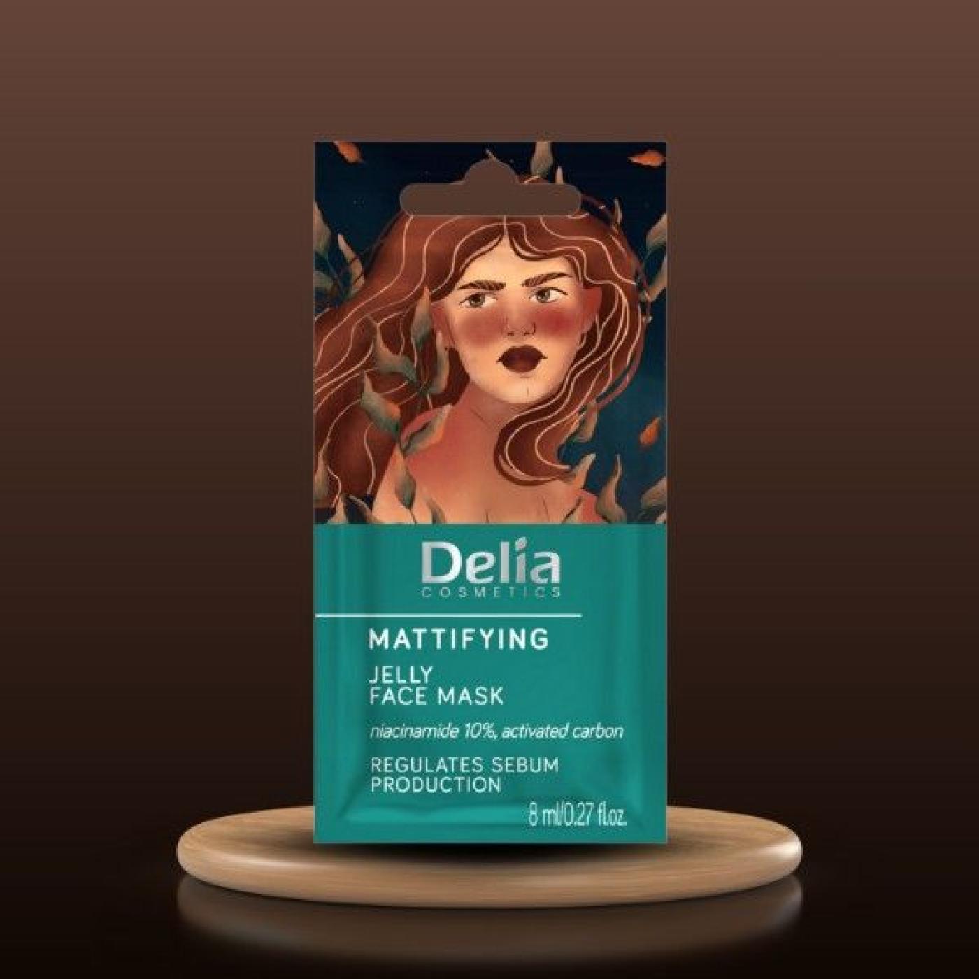 Delia Mattifying Jelly Face Mask, 8 ml
