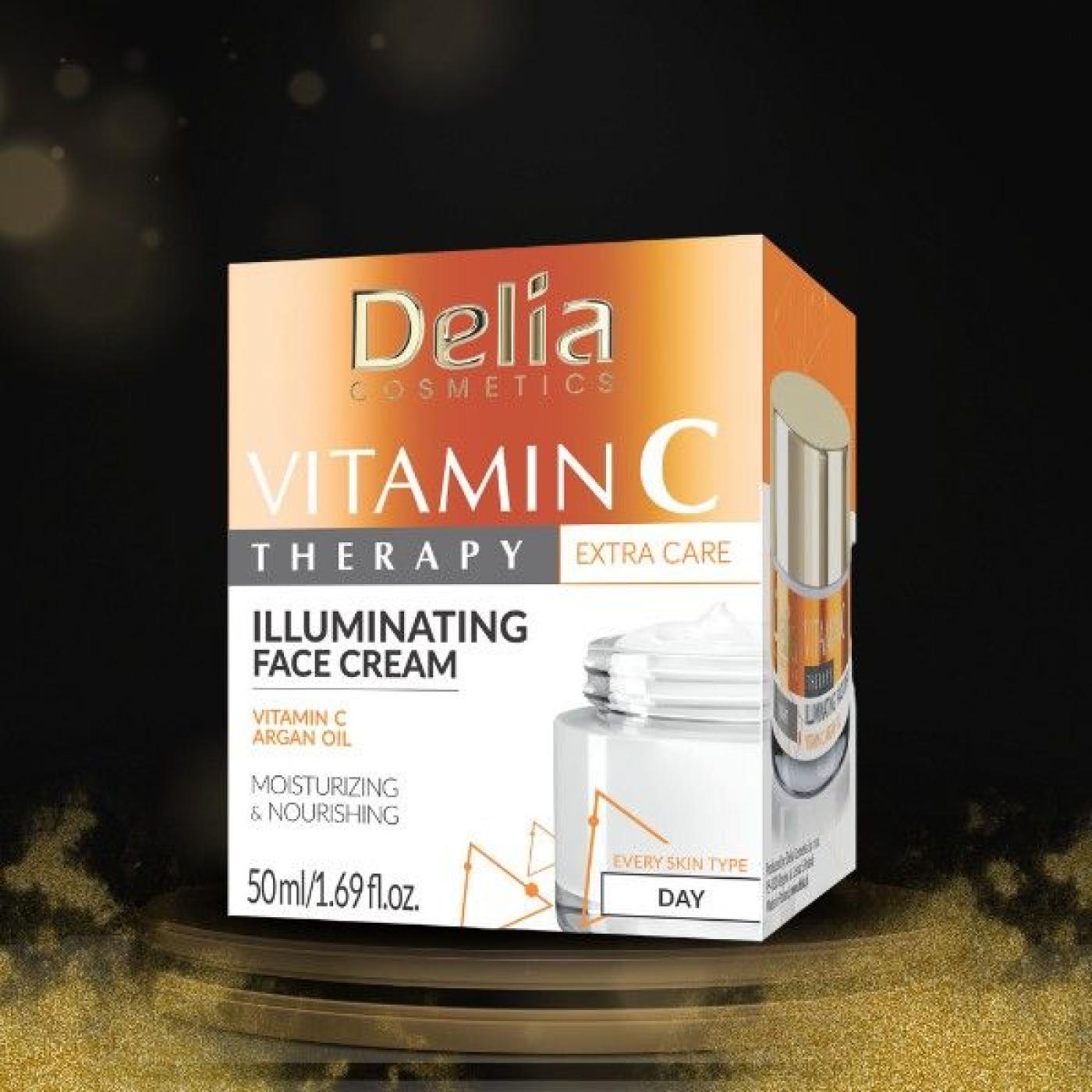 Delia Cosmetics Vitamin C Therapy Illuminating Face Cream Day, 50 ml