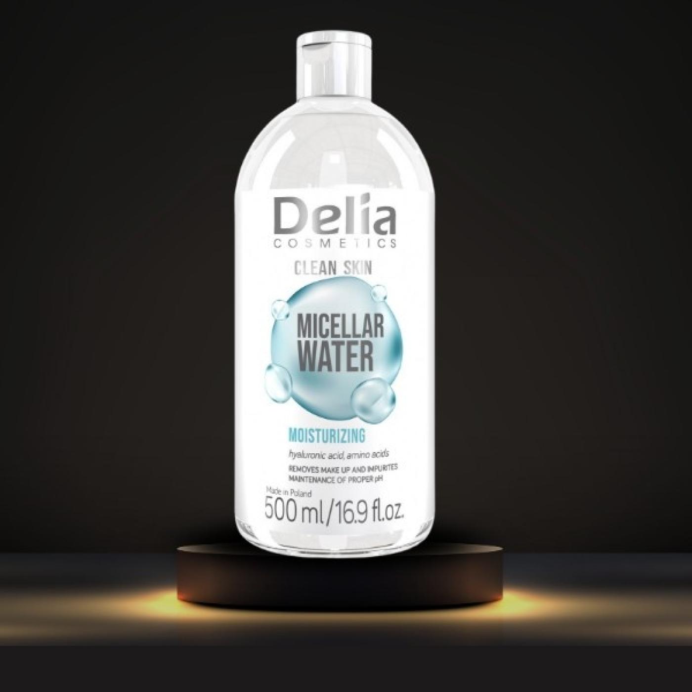 Delia Cosmetics Clean Skin Micellar Water, 500 ml