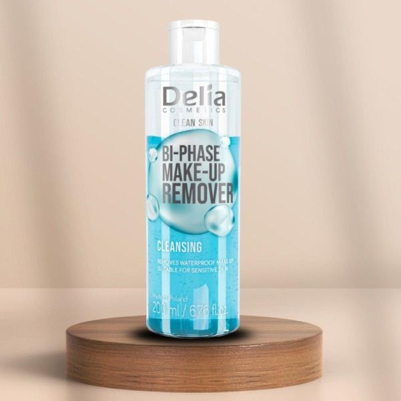 Delia Cosmetics Clean Skin Cleansing Bi-Phase Make-Up Remover, 200 ml