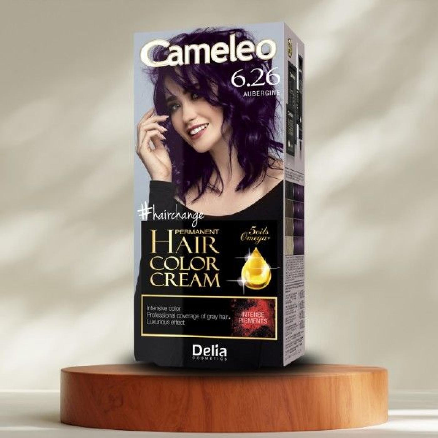Cameleo Permanent Hair Color Cream - 6.26 Aubergine, 119 ml