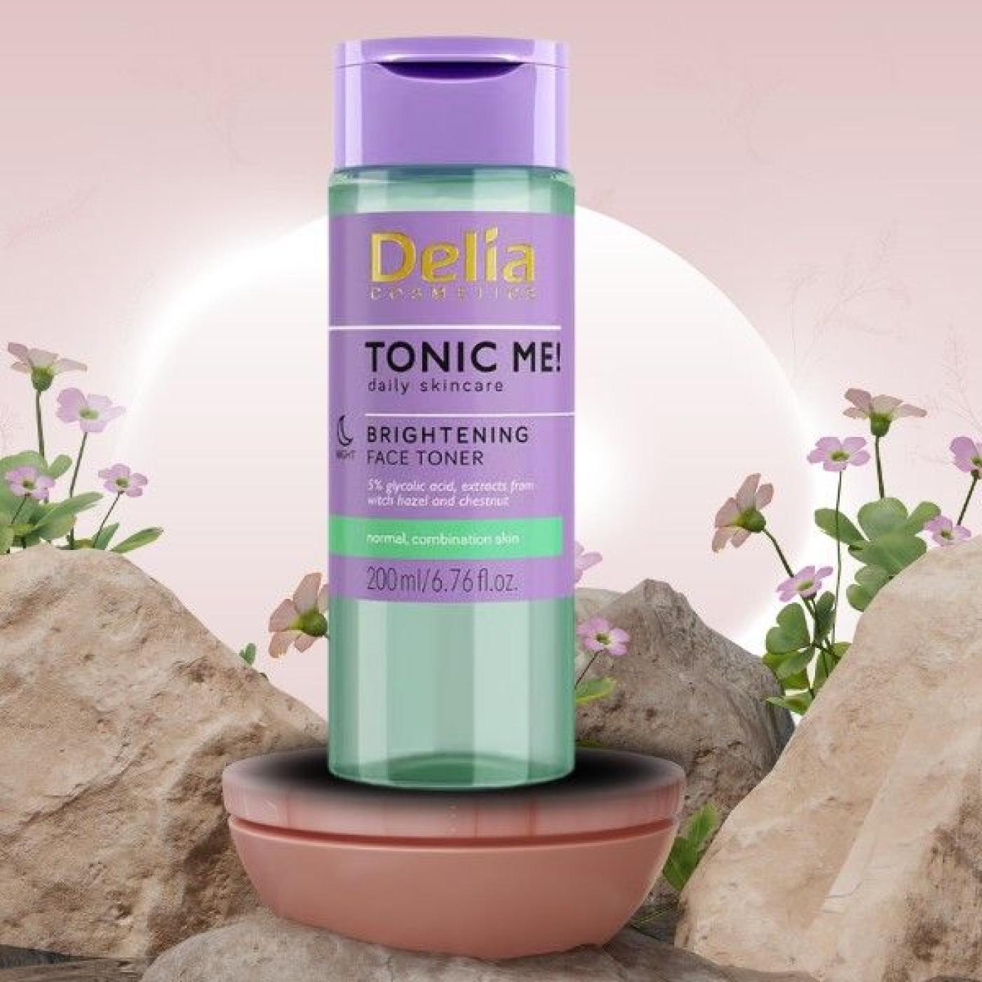 Delia Cosmetics Tonic Me Brightening Face Toner, 200 ml