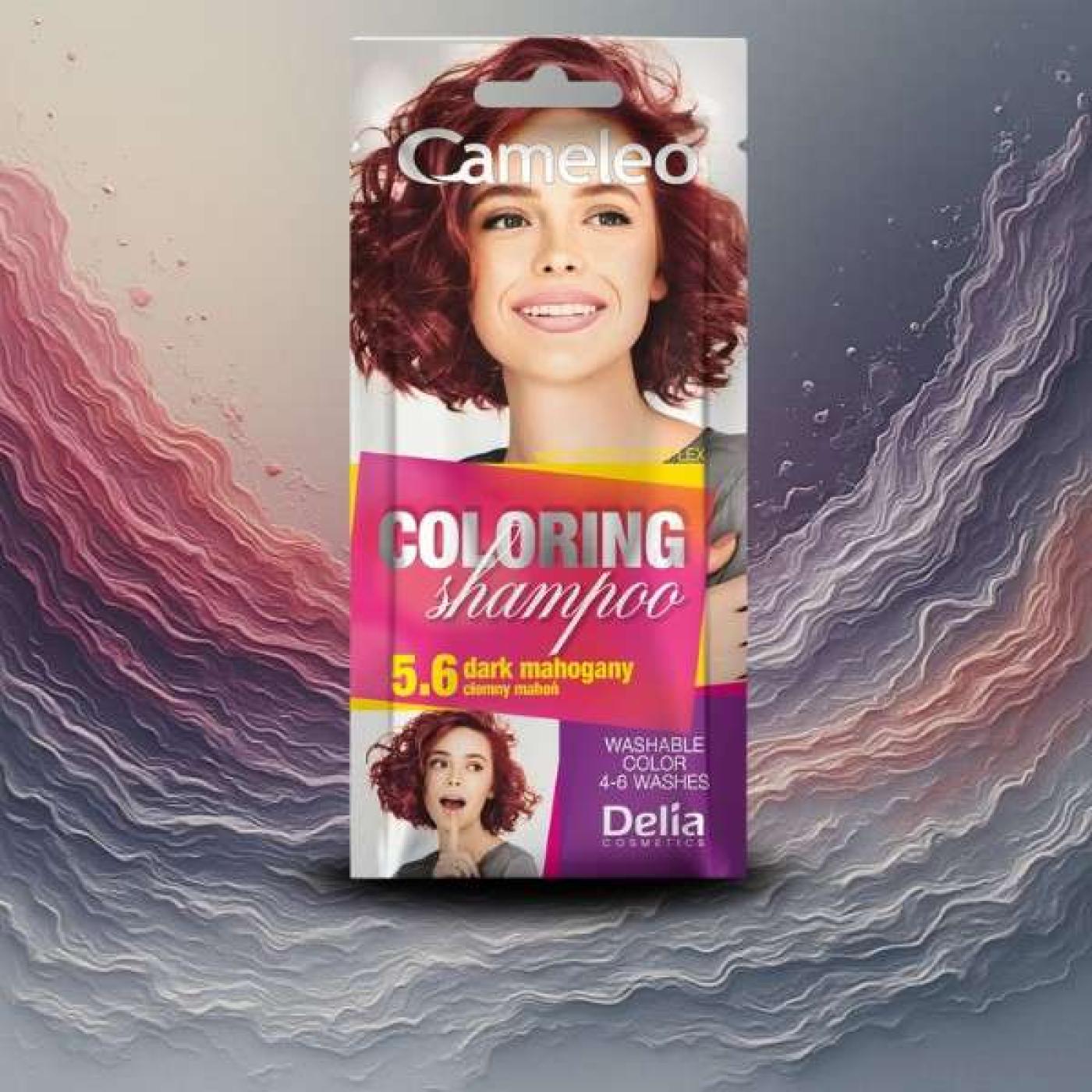 Cameleo Coloring Shampoo - 5.6 Dark Mahogany, 40 ml