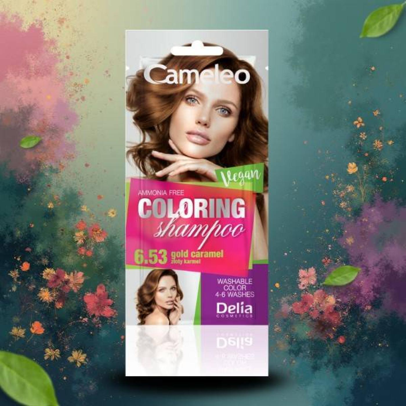 Cameleo Coloring Shampoo - 6.53 Golden Caramel, 40 ml