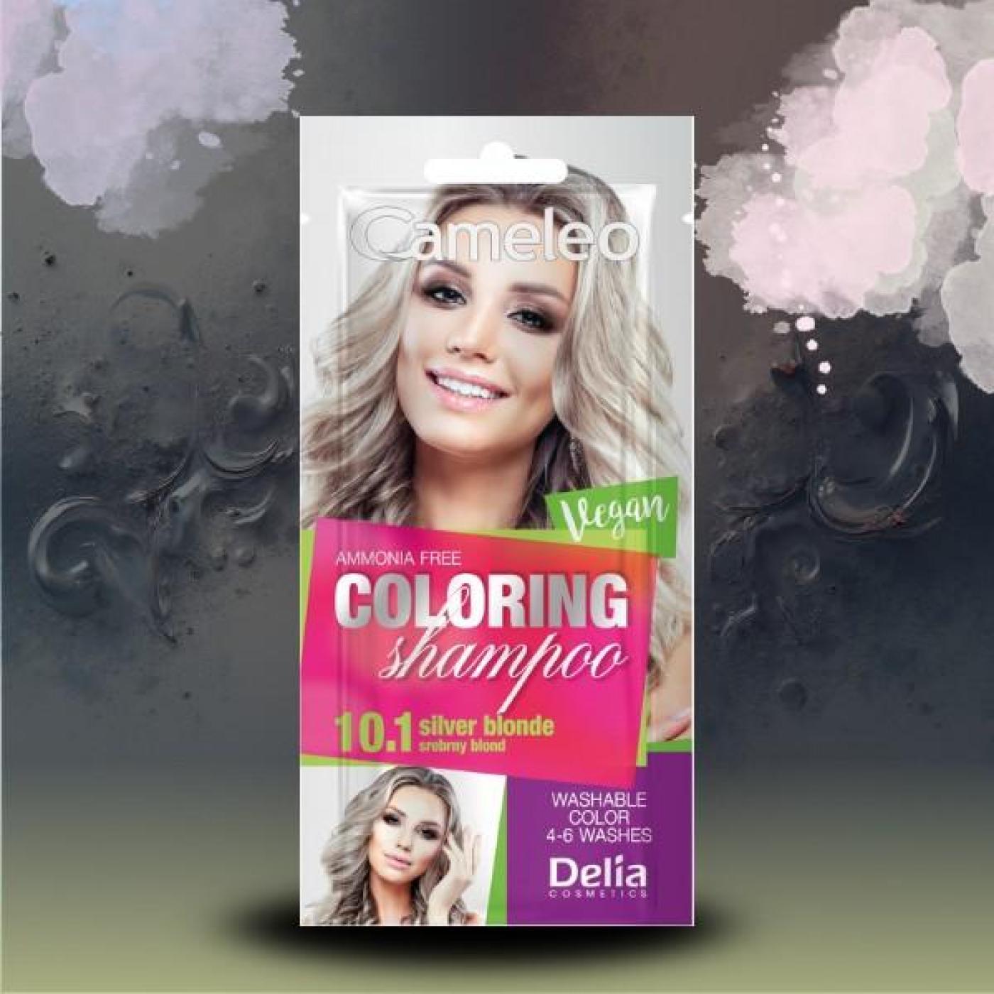 Cameleo Coloring Shampoo - 10.1 Silver Blonde, 40 ml