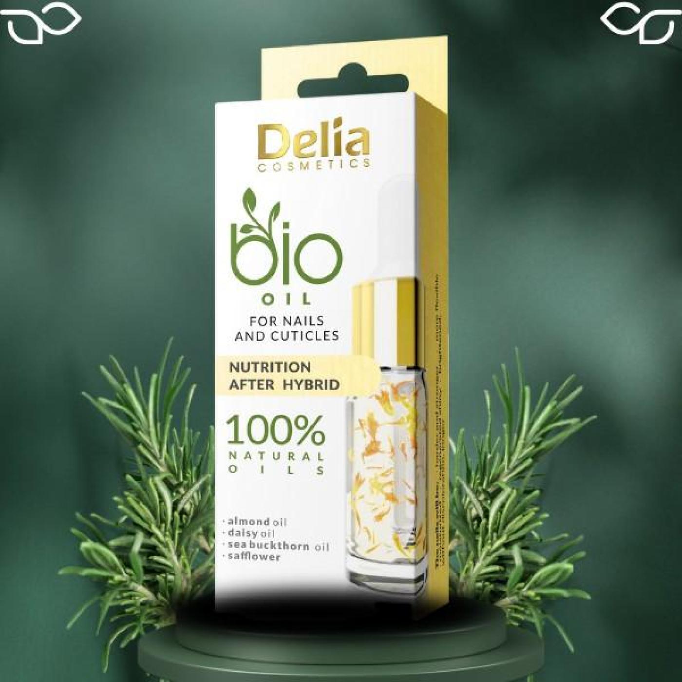 Delia Cosmetics Bio Oil for Nails and Cuticles - Nurtition After Hybrid, 10 ml