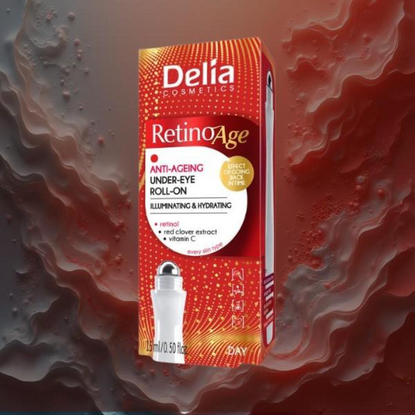 Delia Retinoage Anti-Ageing Under-Eye Roll-On, 15 ml
