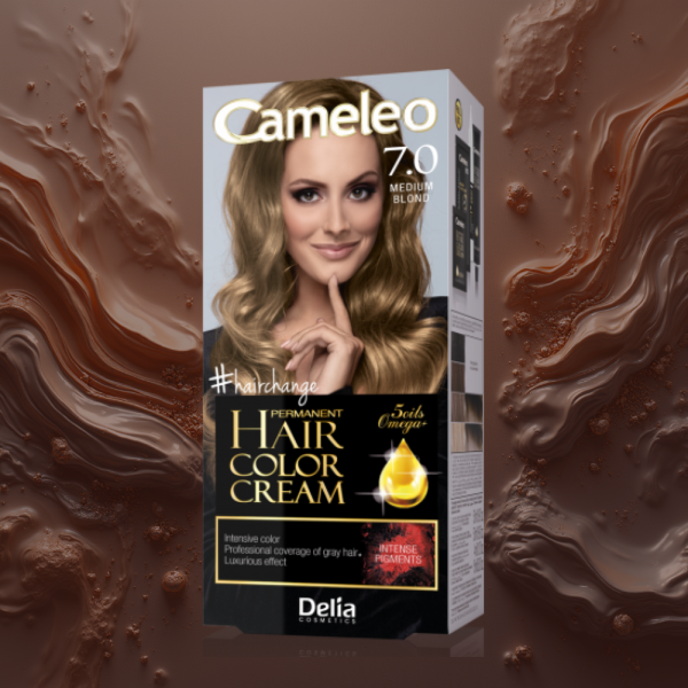Cameleo Permanent Hair Color Cream - 7.0 Medium Blond, 119 ml